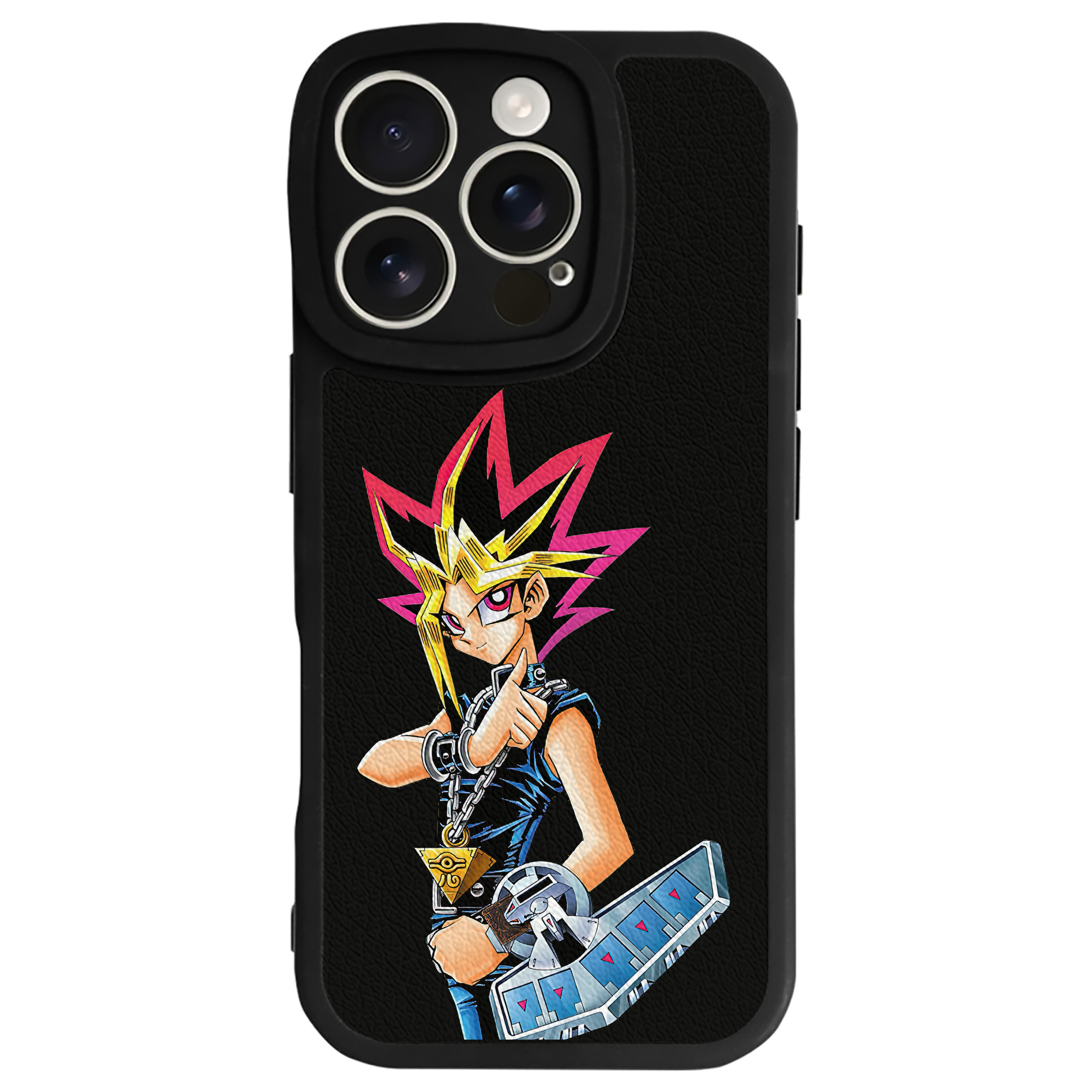 遊☆戯☆王 Yu-Gi-Oh! 【iPhone 16シリーズ対応】シリコンスマホケース（レザー調） 材質：シリコン